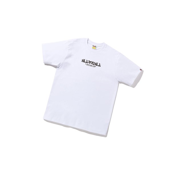 Men's A BATHING APE Abc Camo Kanji Tee Short Sleeve T Shirts White | XJPG81469