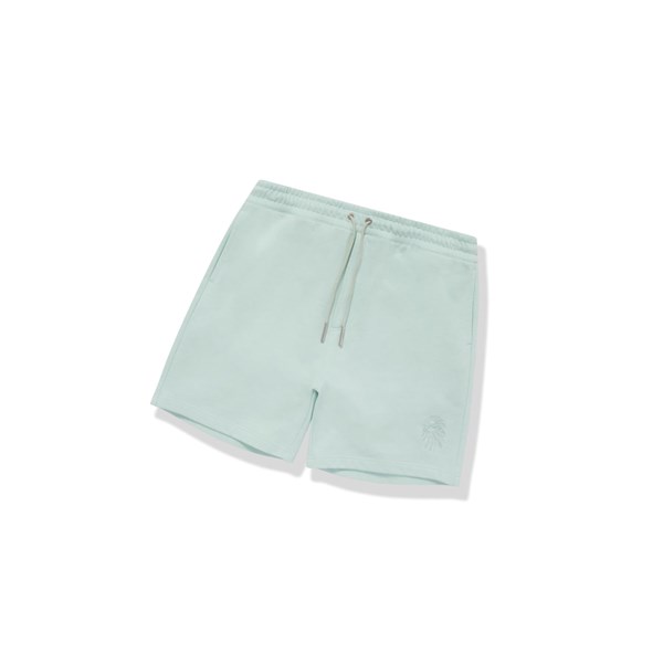 Men's A BATHING APE Ape Head Sweat Shorts Light Green | ZFXN21930