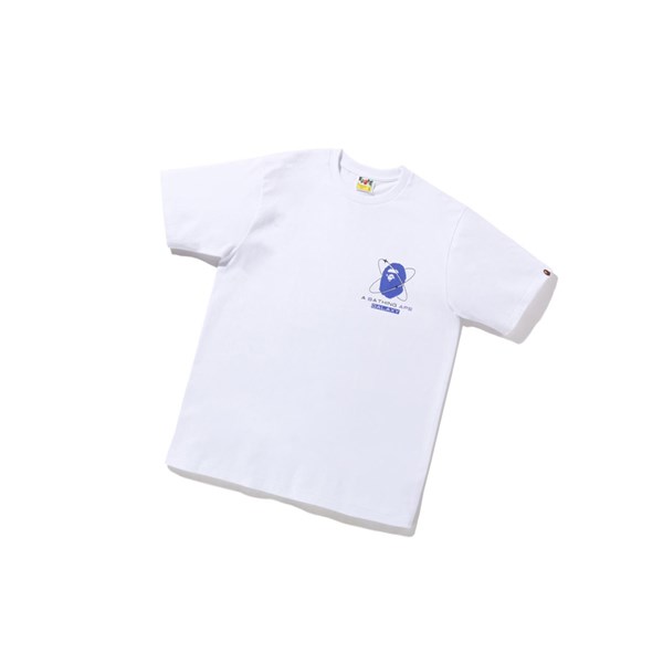 Men's A BATHING APE Bape Galaxy Tee Short Sleeve T Shirts White | LSUH07416