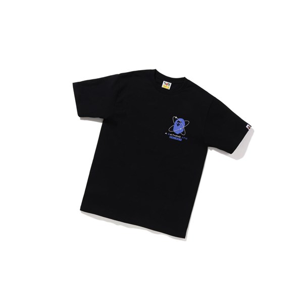 Men's A BATHING APE Bape Galaxy Tee Short Sleeve T Shirts Black | VKQO12893