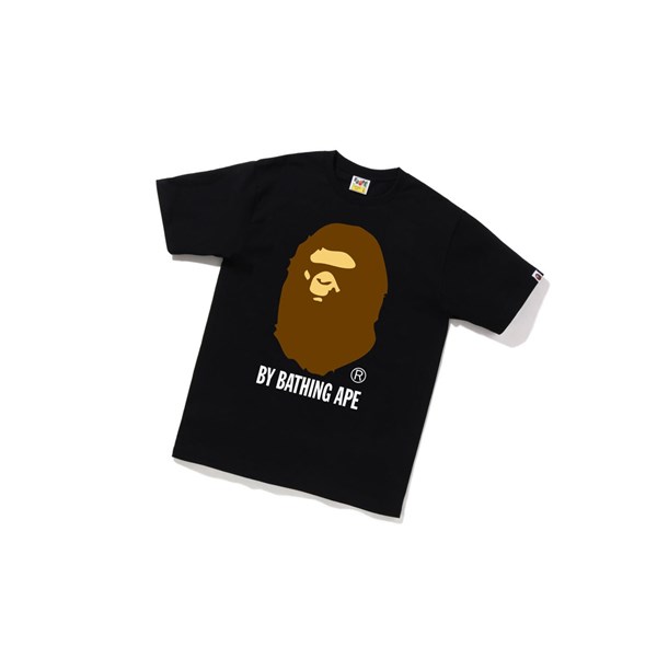 Men's A BATHING APE By Bathing Ape Tee Short Sleeve T Shirts Black | OCVK94056