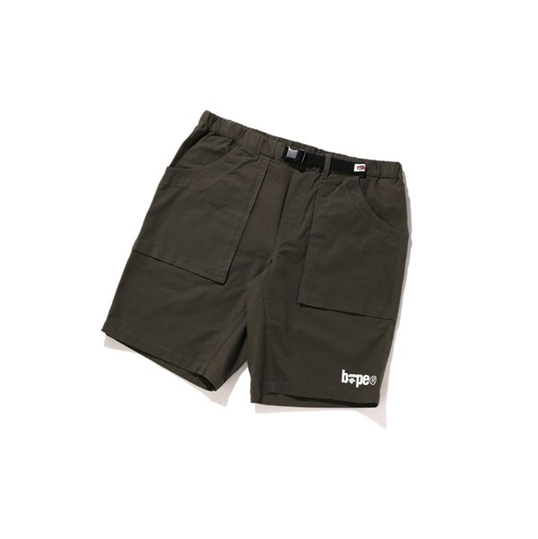 Men's A BATHING APE Climbing Shorts Dark Khaki | XHLF03476