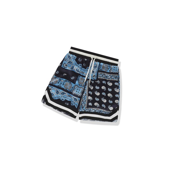 Men's A BATHING APE Paisley Print Shorts Sky Blue | SFUJ29106