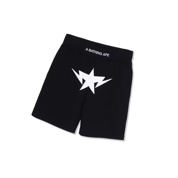 Men's A BATHING APE Twinsta Sweat Shorts Black | IDBJ37518