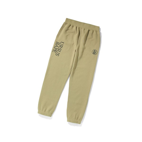 Men's A BATHING APE Ursus Sweat Pants Khaki | MHRI20654