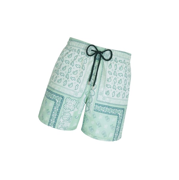 Men's A BATHING APE X Vilebrequin Moorea Shorts Light Green | KDXZ19805