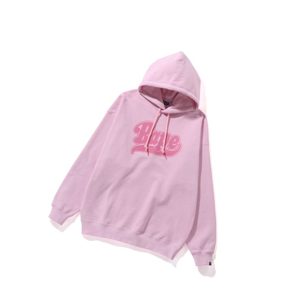 Women's A BATHING APE Bape® Oversized Pullover Hoodie Pink | QSOL87916