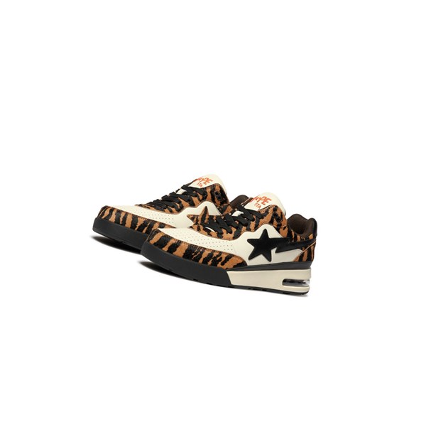 Women's A BATHING APE Cny Road Sta M1 Mid Sneakers Brown | WMOR92760