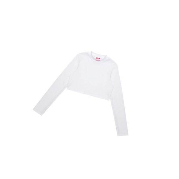 Women's A BATHING APE Cropped Turtle Neck Top Long Sleeve Blouse Blouse White | JBMO45192