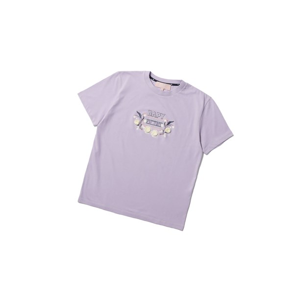 Women's A BATHING APE Embellished Tee Short Sleeve T Shirts Pastel Lilac | LGAS23759