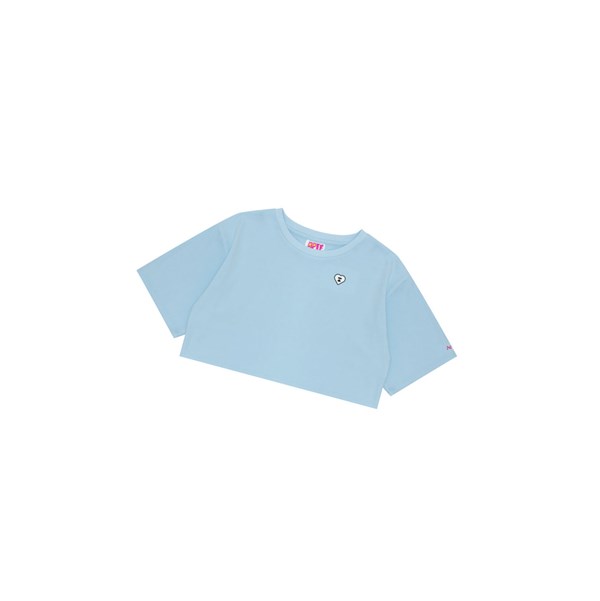 Women's A BATHING APE Graphic Loose Tee Short Sleeve T Shirts Sky Blue | GXYE60547