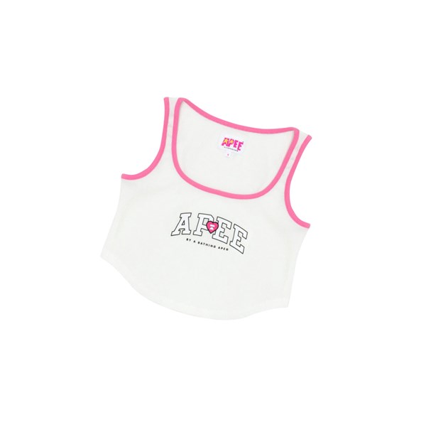 Women's A BATHING APE Graphic Vest Wall White | VOXW64501