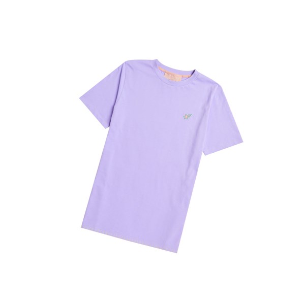 Women's A BATHING APE Logo Tee Short Sleeve T Shirts Purple | EBKC17480