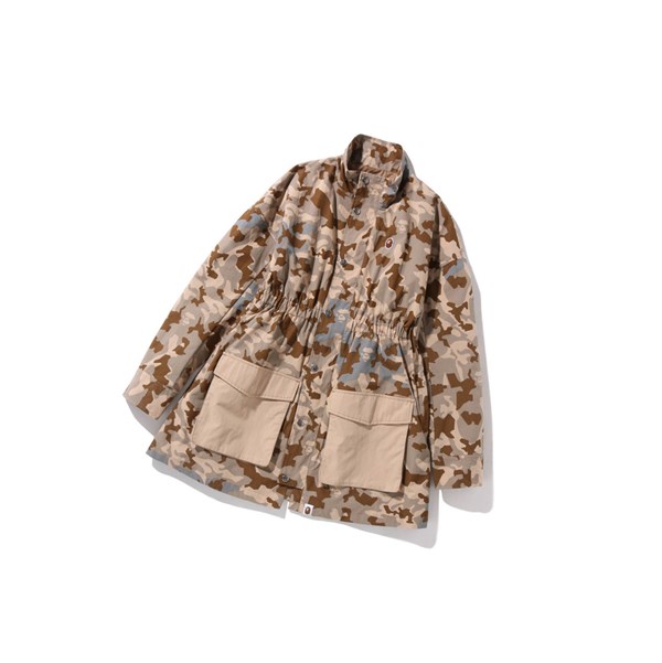 Women's A BATHING APE Sand Camo A Bathing Ape M65 Thin Jackets Beige | OJEZ86071