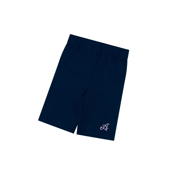 Women's A BATHING APE Slim Fit Shorts Navy Blue | GNEY38120