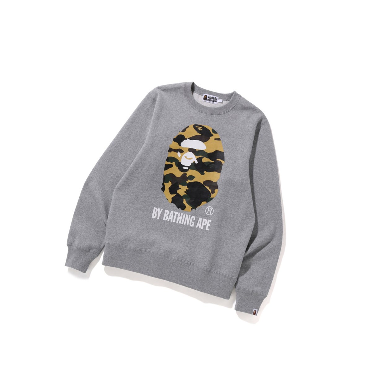 Men\'s A BATHING APE 1st Camo By Bathing Ape Crewneck Sweatshirts Grey | OFAG21950