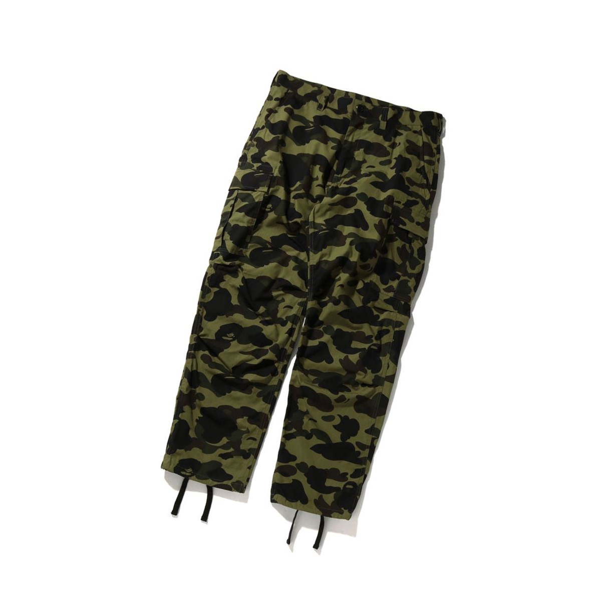 Men\'s A BATHING APE 1st Camo Cargo Long Pants Army Green | PBKO73928