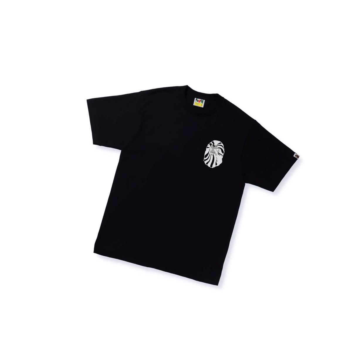 Men\'s A BATHING APE Bape Ape Head Tee #1 Short Sleeve T Shirts Black | MTUG79384