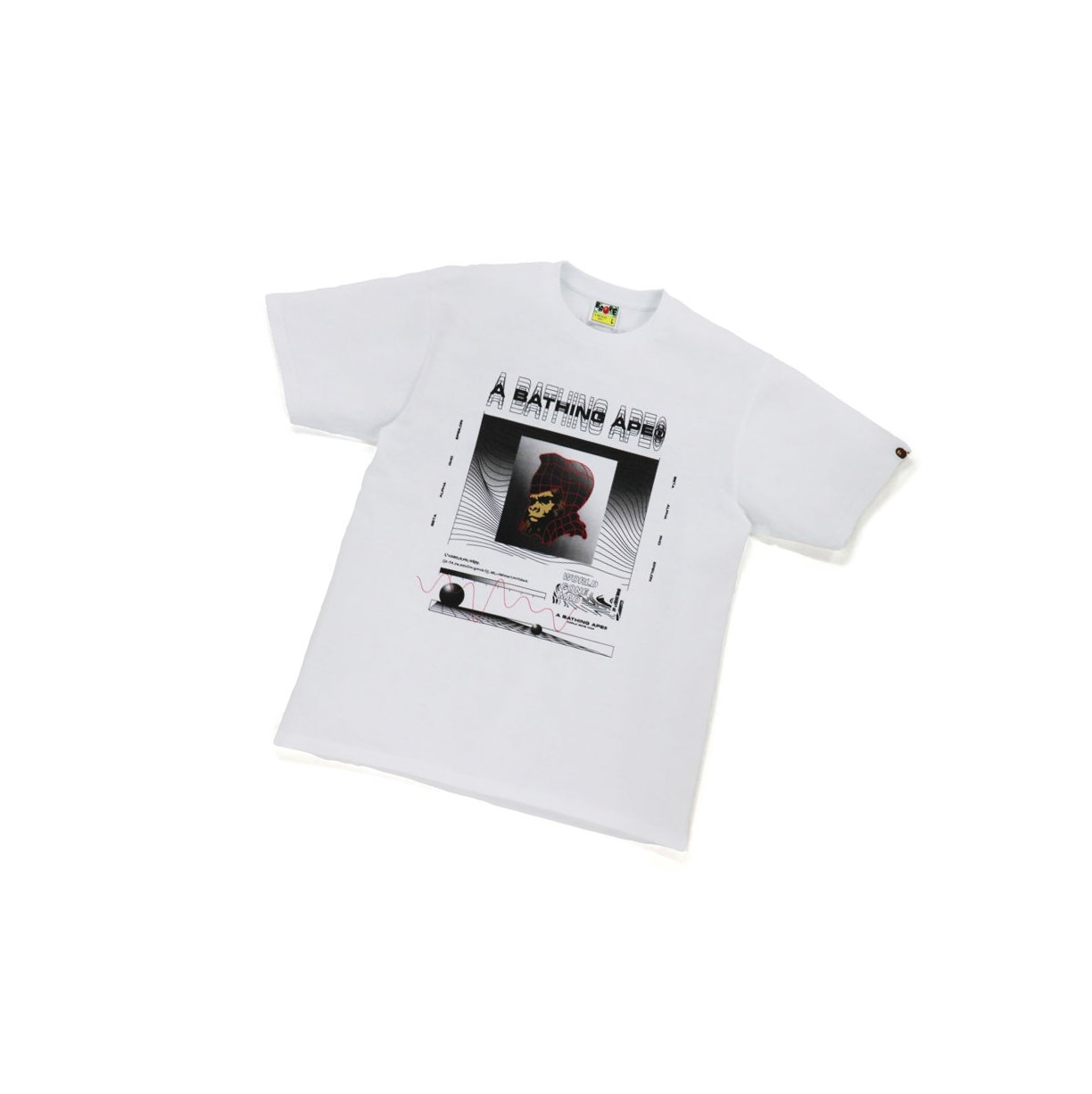 Men\'s A BATHING APE Bape General Tee Short Sleeve T Shirts White | DEJR38612