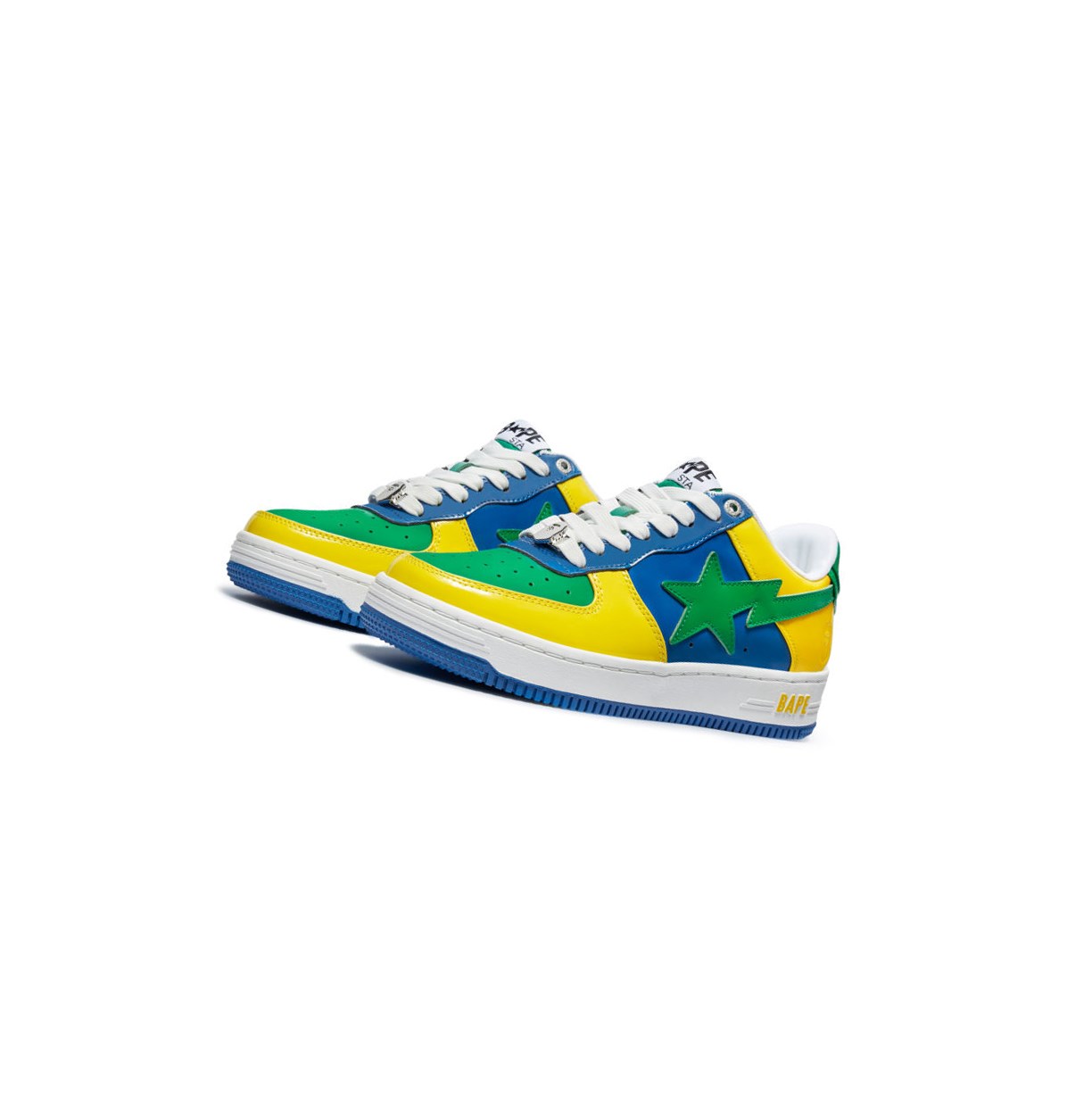 Men\'s A BATHING APE Bape Sta M1 Low Sneakers Yellow | RIPC84053