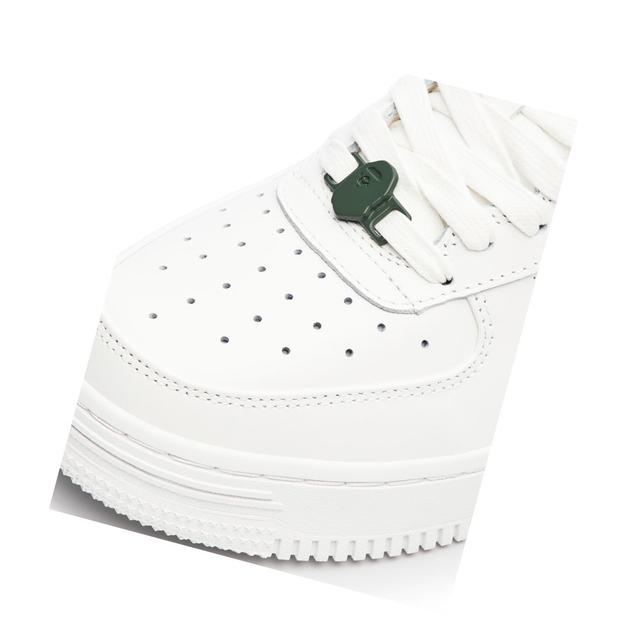 Men's A BATHING APE Bape Sta™ White / Abc Camo Low Sneakers Army Green | GNUW60784