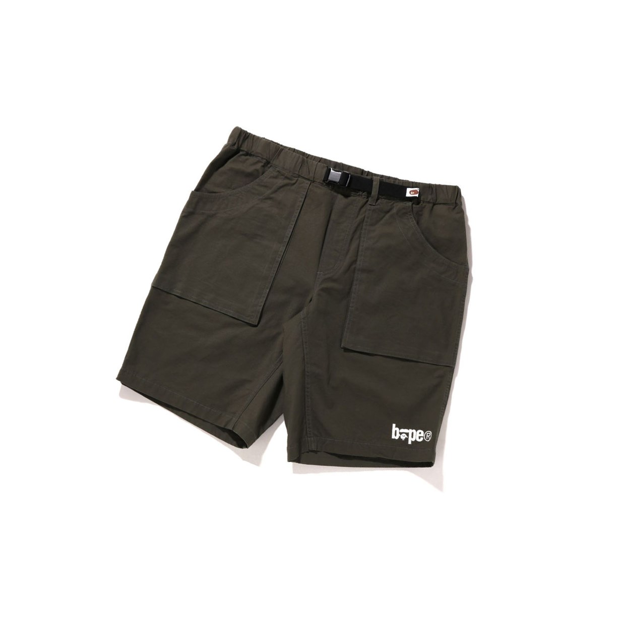 Men\'s A BATHING APE Climbing Shorts Dark Khaki | XHLF03476