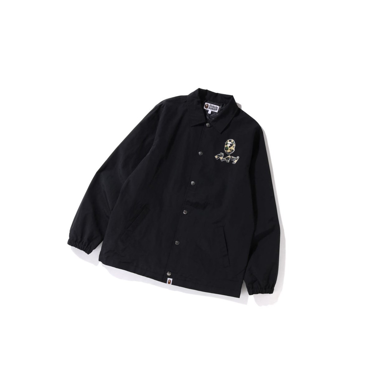 Men\'s A BATHING APE Harajuku Coach Jackets Black | BMYI72891