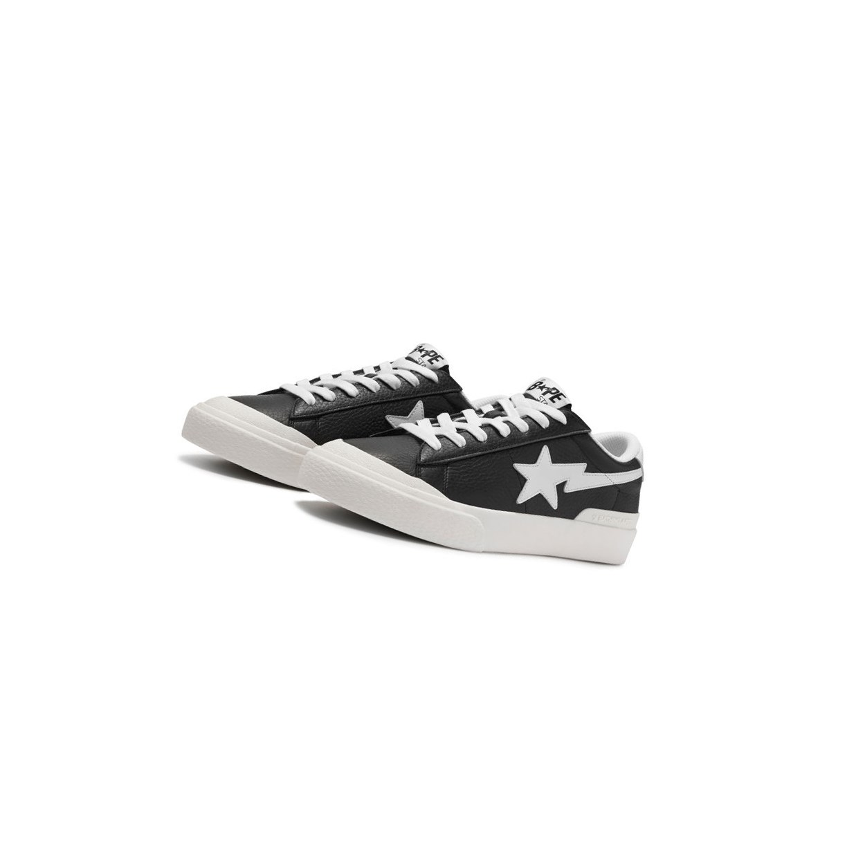 Men\'s A BATHING APE Mad Sta M2 Low Sneakers Black | TEBZ94268