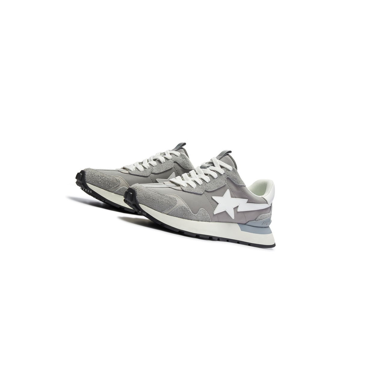 Men\'s A BATHING APE Road Sta Express #1 M2 Low Sneakers Grey | GDCW29674