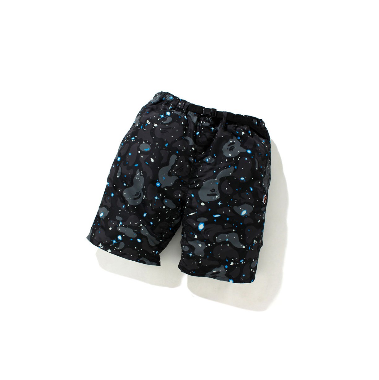 Men\'s A BATHING APE Space Camo Track Shorts Black | RAWV20397