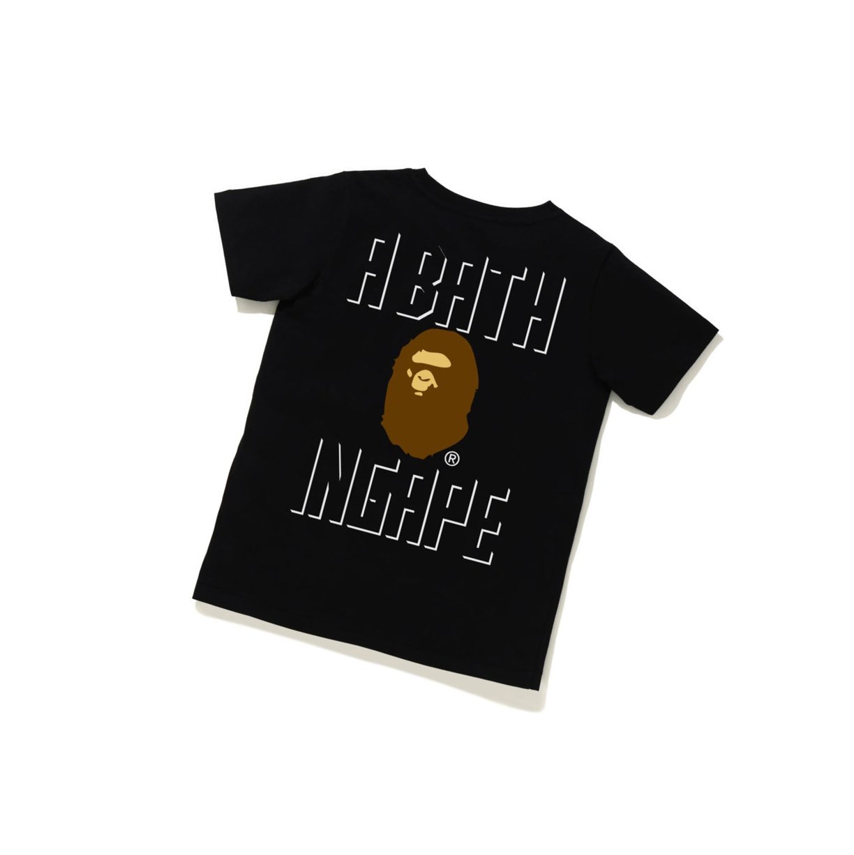 Women's A BATHING APE Ape Head One Point Tee #2 Short Sleeve T Shirts Black | DYZN40817