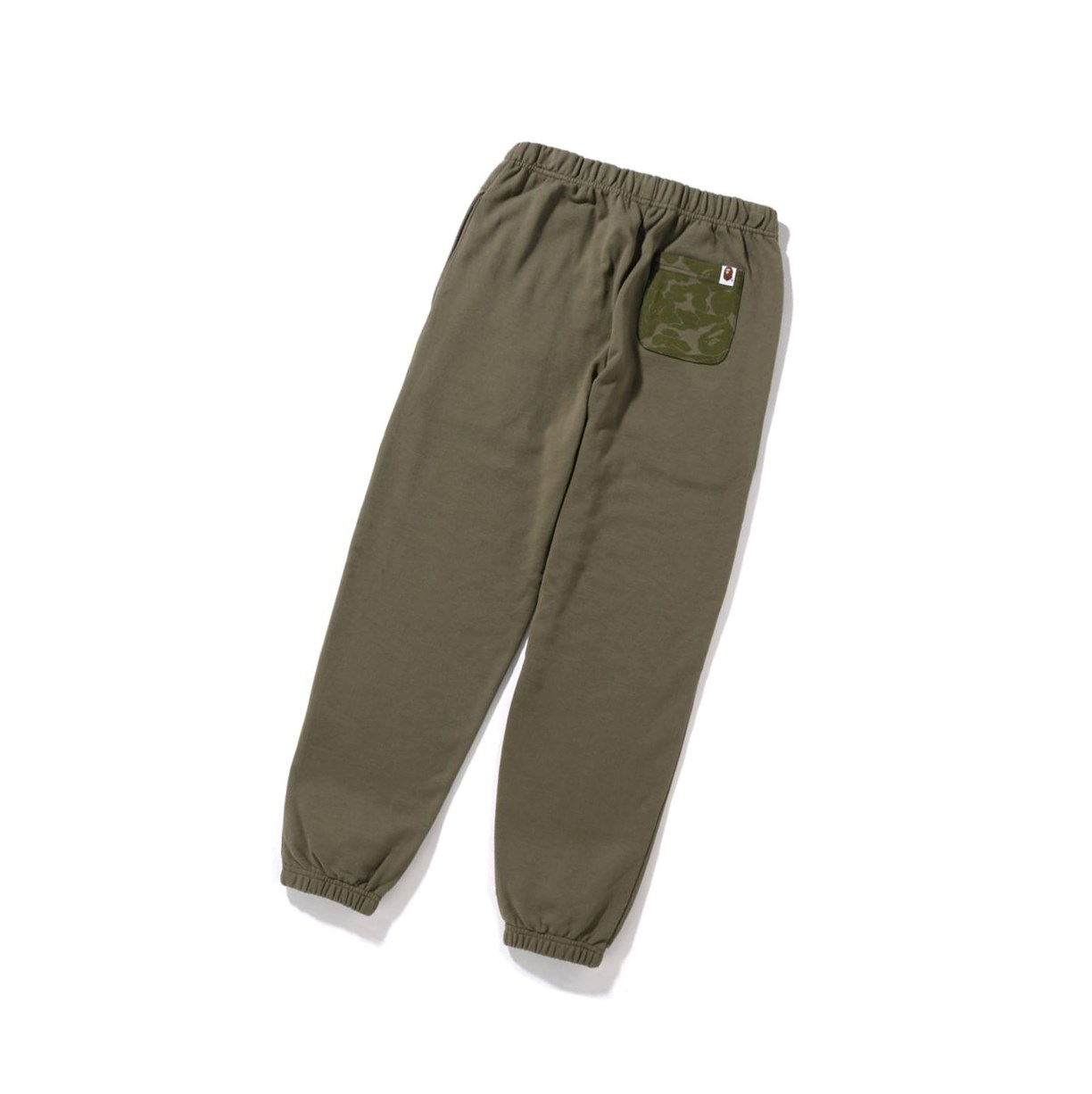 Women's A BATHING APE Ape Head One Point Oversized Sweat Pants Army Green | EKFO81645