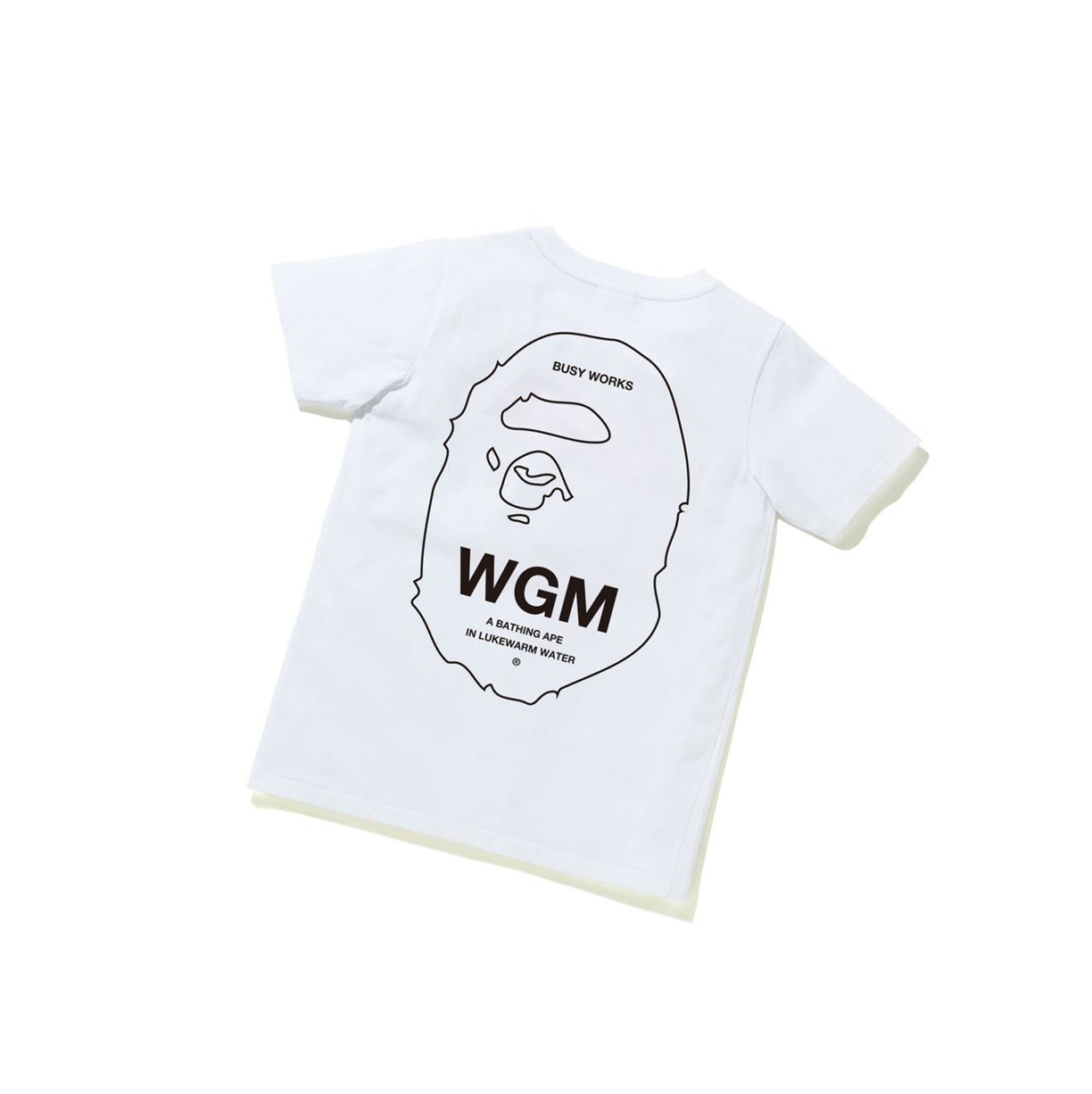 Women's A BATHING APE Ape Head One Point Tee #1 Short Sleeve T Shirts White | HYQV19072