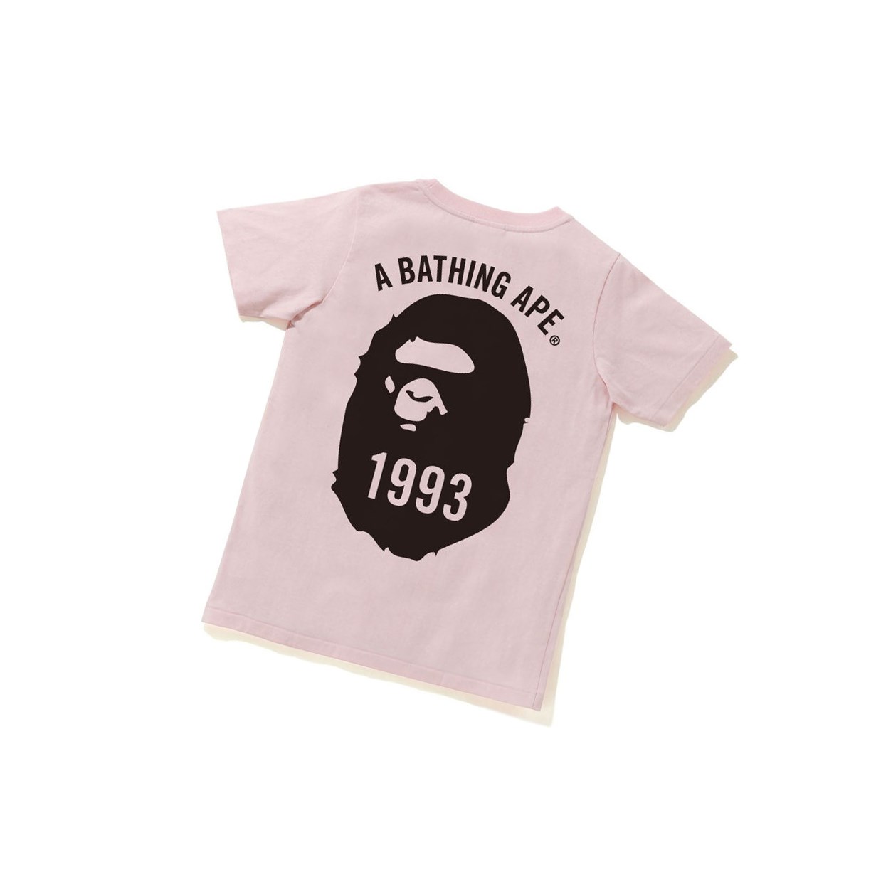 Women's A BATHING APE Ape Head One Point Tee #4 Short Sleeve T Shirts Pink | PBLY24378