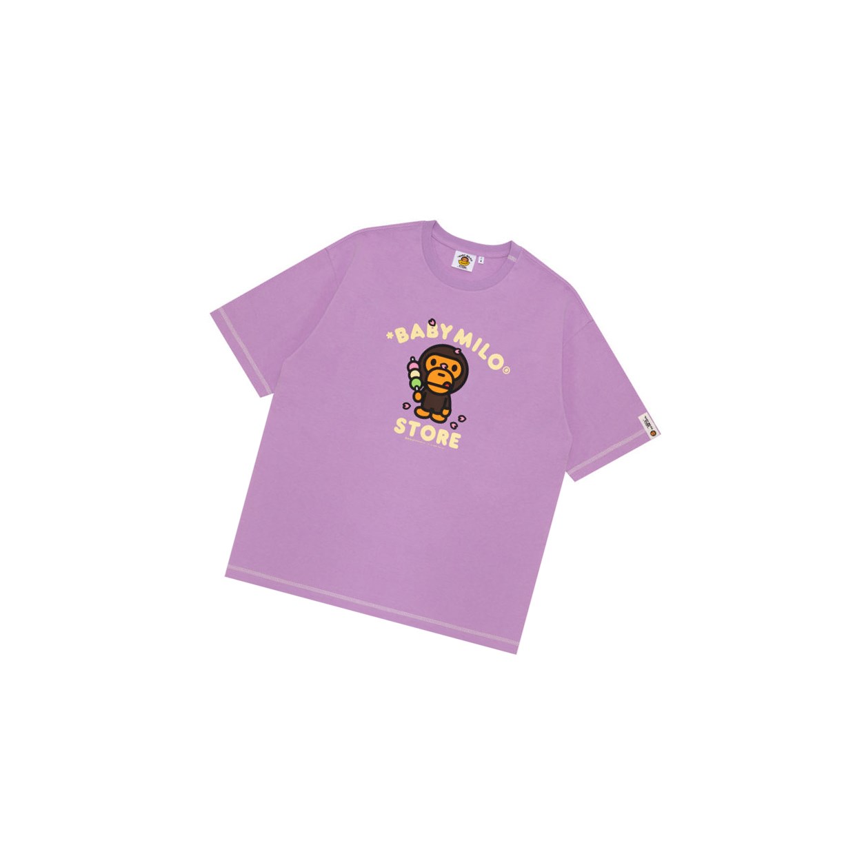 Women\'s A BATHING APE Baby Milo Boxy Fit Tee Short Sleeve T Shirts Purple | PBKG95041