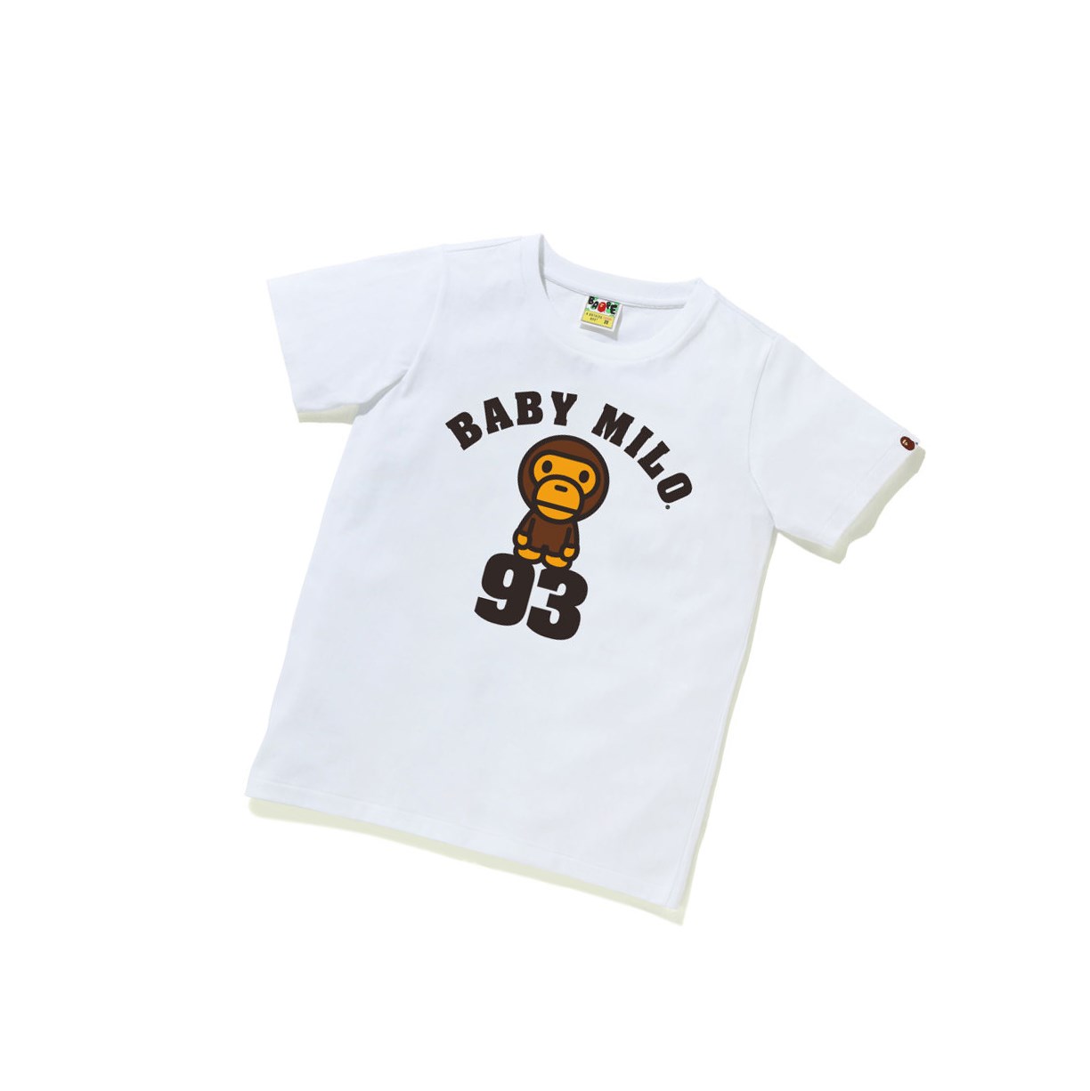 Women\'s A BATHING APE Baby Milo On 93 Tee Short Sleeve T Shirts White | ZVYS90651