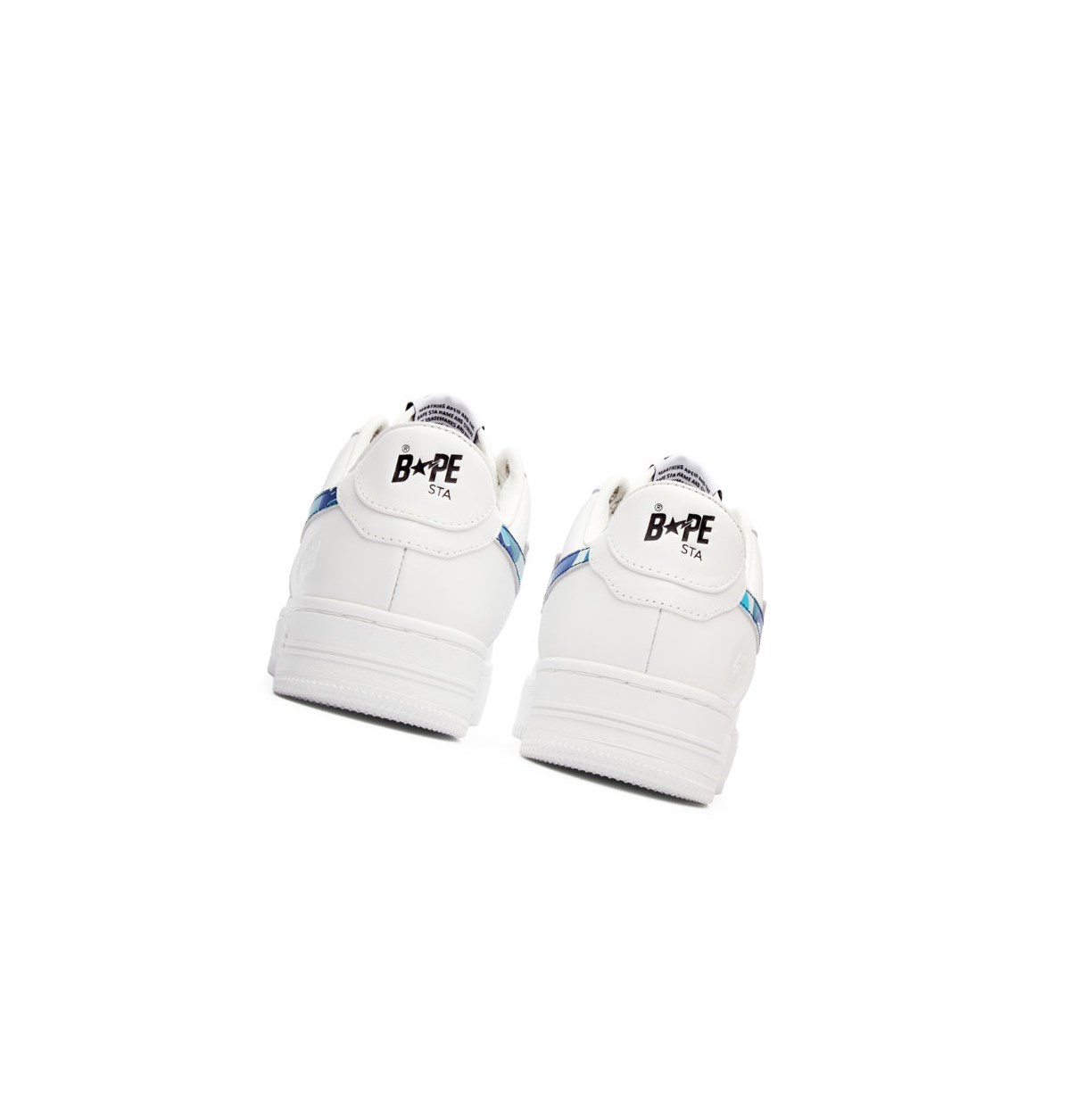 Women's A BATHING APE Bape Sta™ White / Abc Camo Low Sneakers Blue | FGZW24735