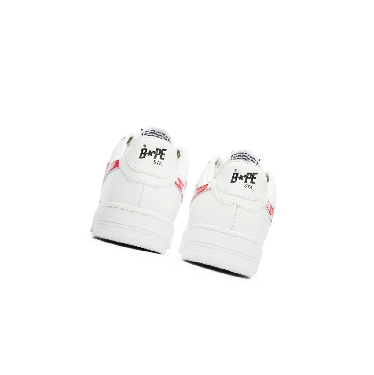 Women's A BATHING APE Bape Sta™ White / Abc Camo Low Sneakers Carmine Rose | IYPB49728