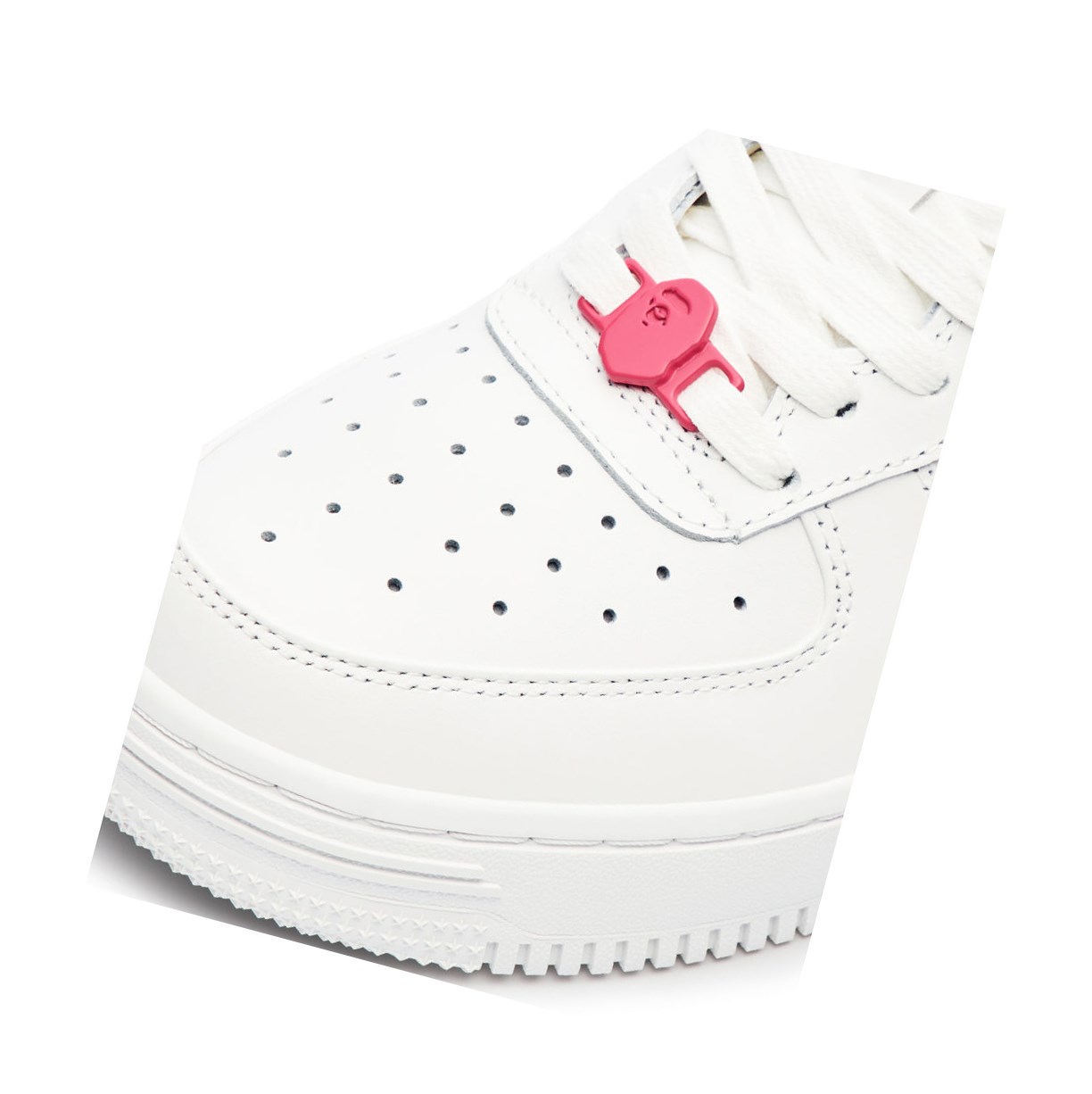 Women's A BATHING APE Bape Sta™ White / Abc Camo Low Sneakers Carmine Rose | IYPB49728