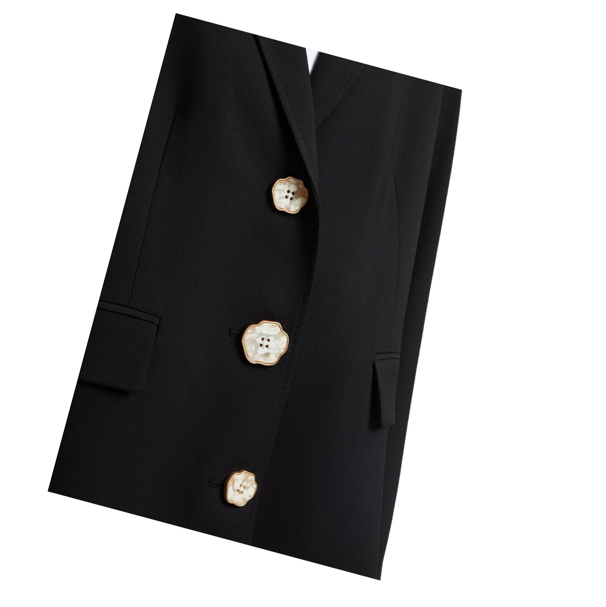 Women's A BATHING APE Buttoned Blazer Blazer Blazer Black | CXEJ82674