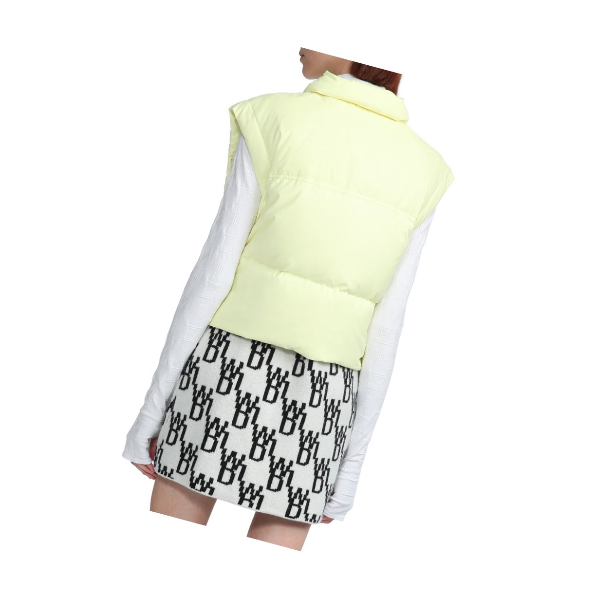 Women's A BATHING APE Buttoned Cropped Down Jackets Pastel Yellow | WFTK21789