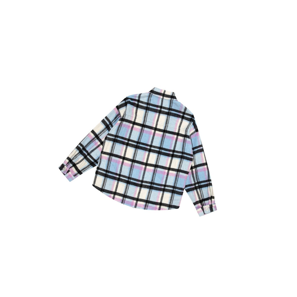 Women's A BATHING APE Checked Long Sleeve Shirts Blue | OGFK38790