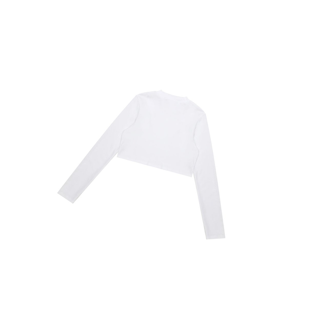 Women's A BATHING APE Cropped Turtle Neck Top Long Sleeve Blouse Blouse White | JBMO45192