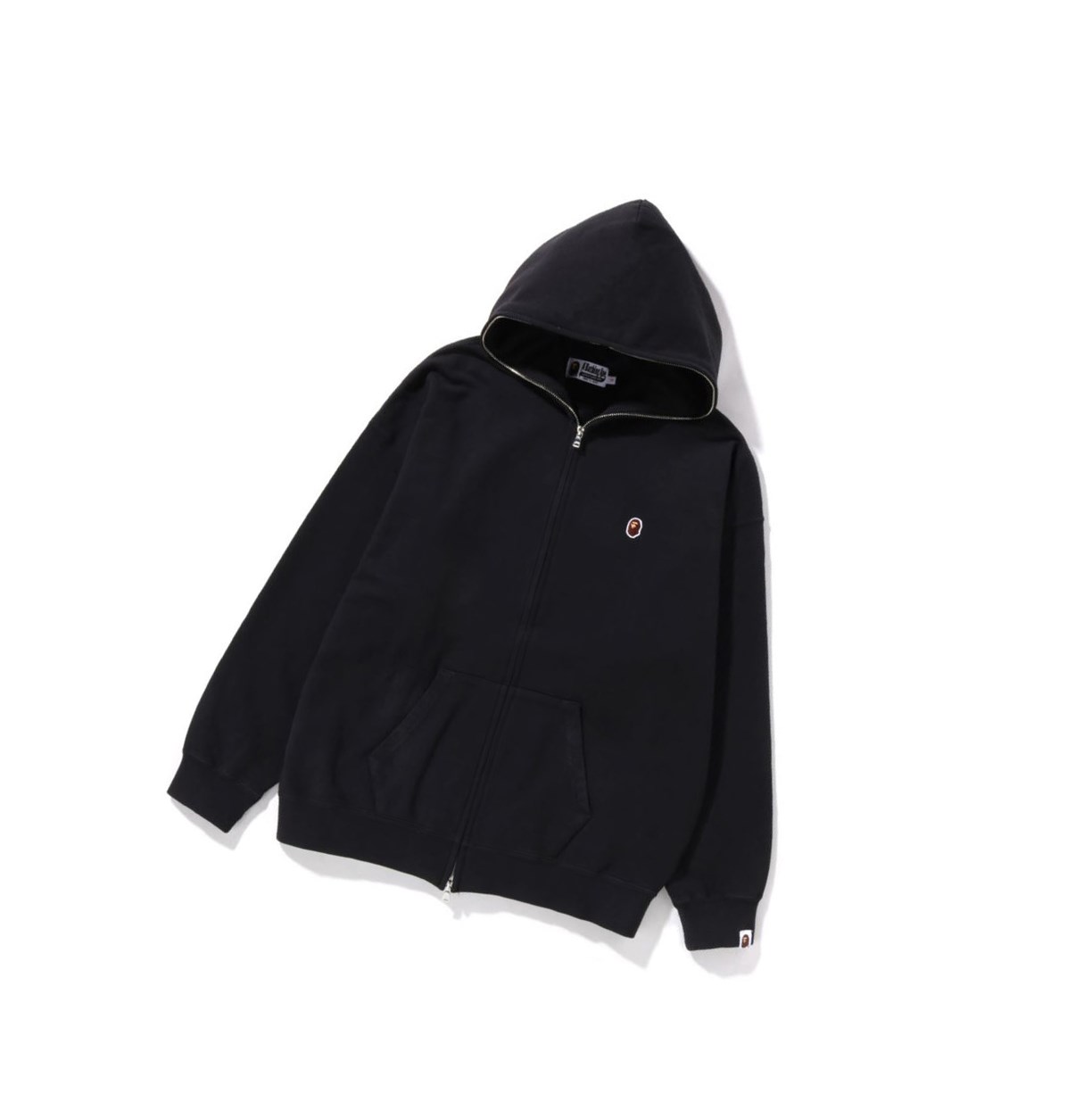 Women\'s A BATHING APE Crystal By Bathing Overdyed Oversized Full Zip Hoodie Black | USTG14280