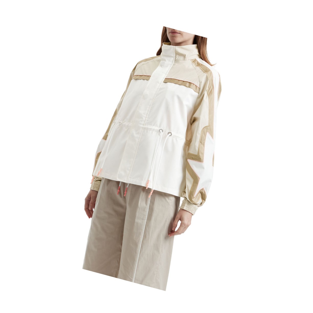 Women's A BATHING APE Drawstring Jackets Beige | WTRA47590