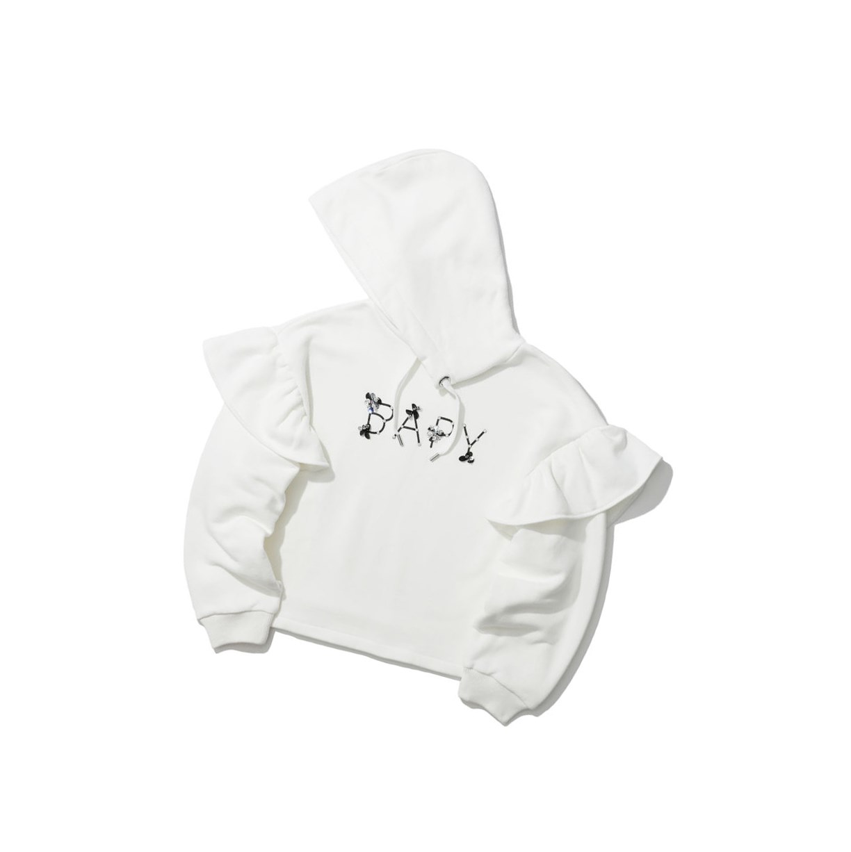 Women\'s A BATHING APE Embellished Hoodie White | HMRG49231