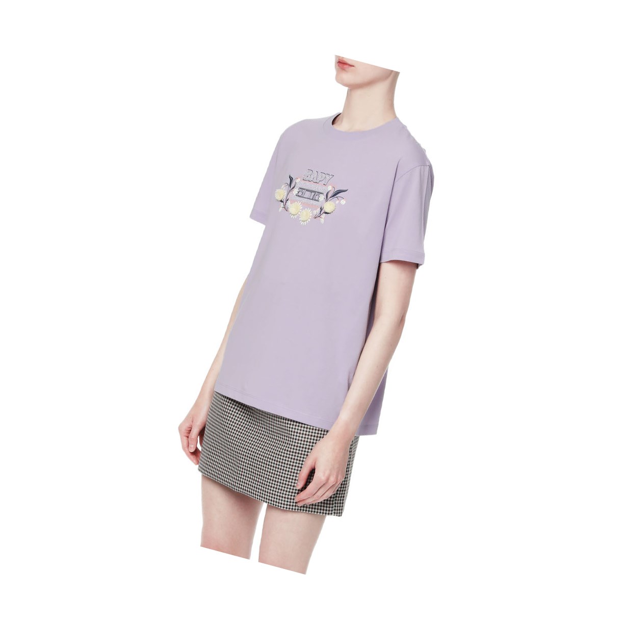 Women's A BATHING APE Embellished Tee Short Sleeve T Shirts Pastel Lilac | LGAS23759