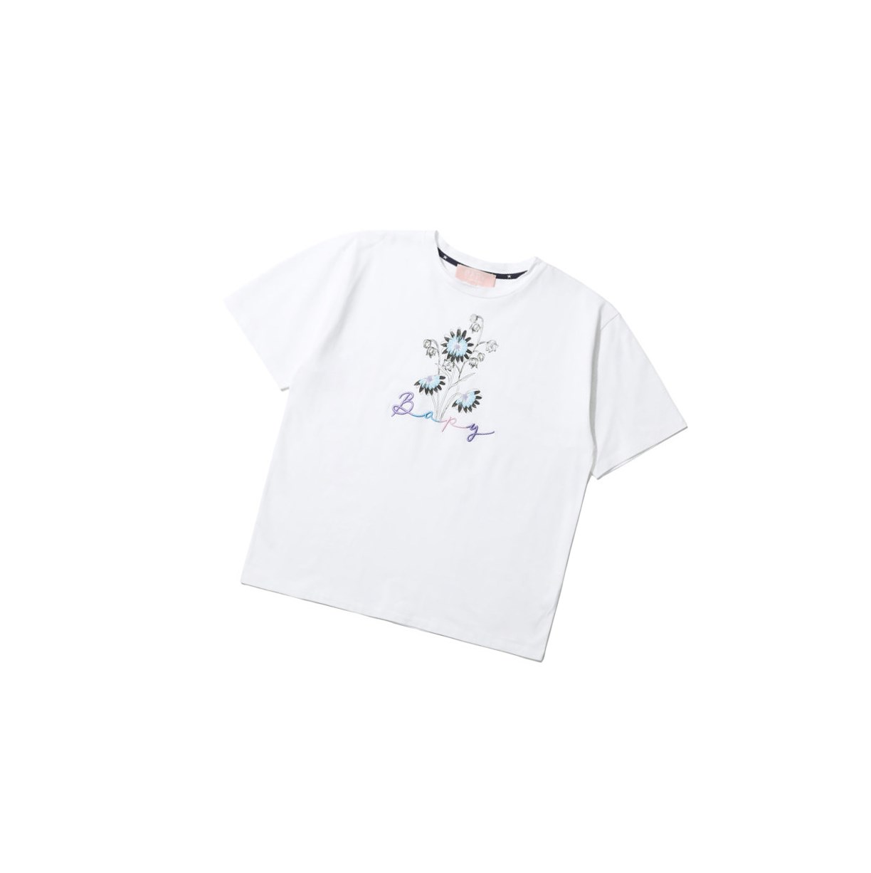 Women\'s A BATHING APE Floral Print Tee Short Sleeve T Shirts White | OWCT26073