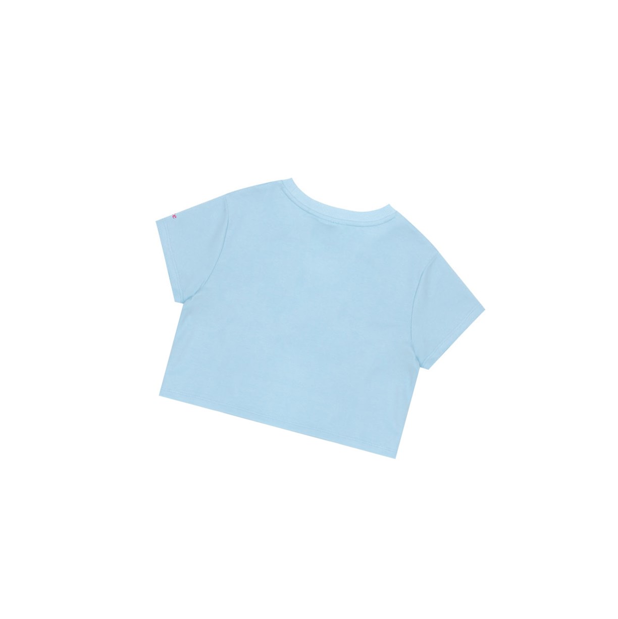 Women's A BATHING APE Flower Cropped Tee Short Sleeve T Shirts Sky Blue | KDST74216