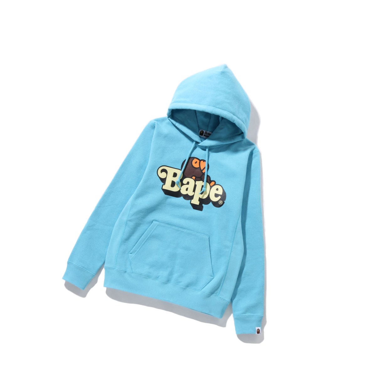 Women\'s A BATHING APE Milo On Bape Pullover Hoodie Light Blue | WKTA48376